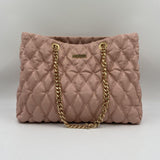 Borsa shopper grande in tessuto embossed