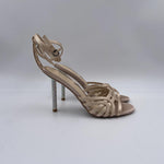 Sandalo tacco strass RG362 FUMO LUCIANO BARACHINI 