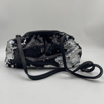 Borsa hobo paillettes argento nero - Ofelia AR027P ARGENTO OFELIA 