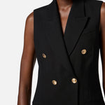 Abito in misto lino - Elisabetta Franchi AB85352E3 110 ELISABETTA FRANCHI 