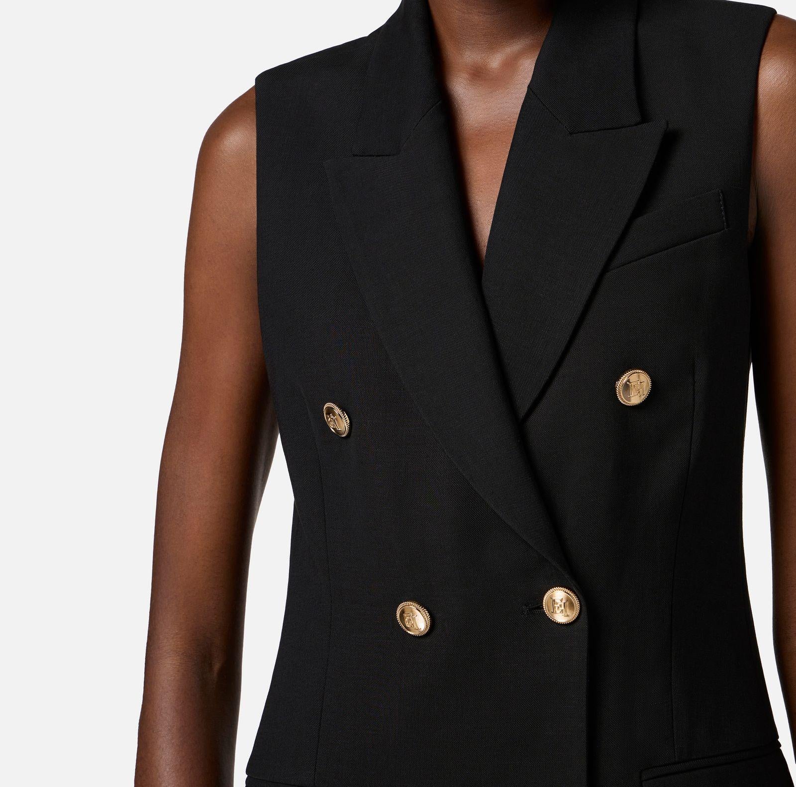 Abito in misto lino - Elisabetta Franchi AB85352E3 110 ELISABETTA FRANCHI 