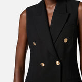 Abito in misto lino - Elisabetta Franchi AB85352E3 110 ELISABETTA FRANCHI 