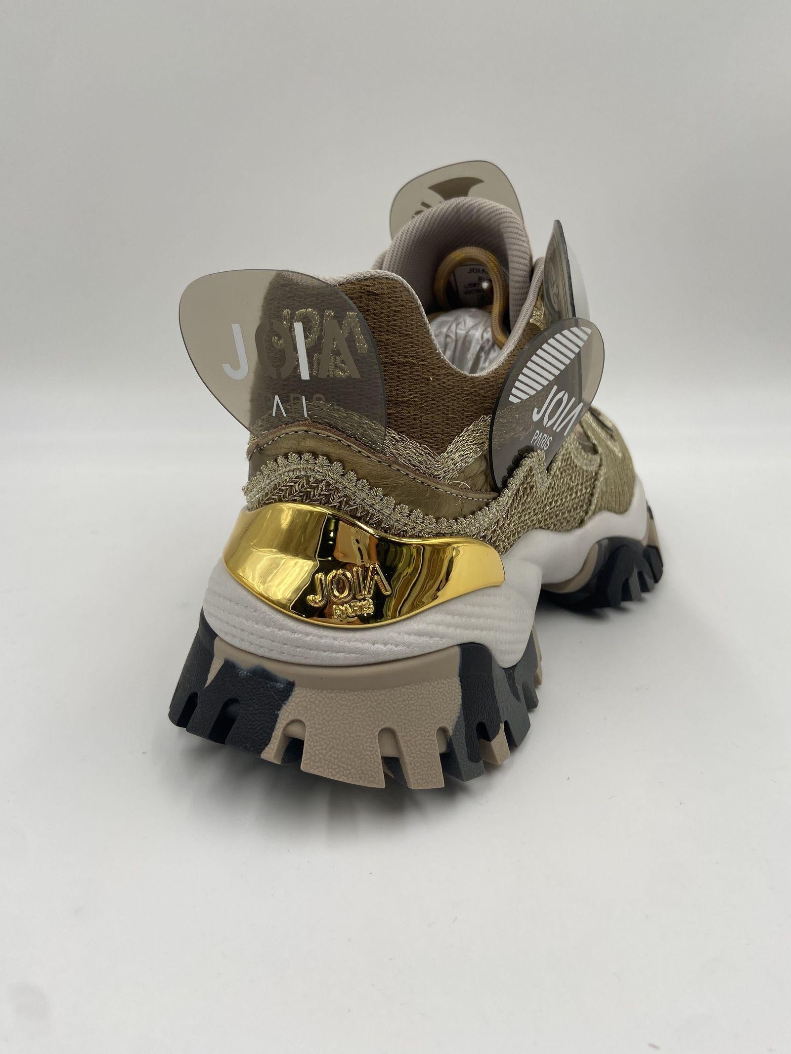 Sneakers Cloud oro e bianco 2502107 MARRONEBIANCO JOIAPARIS 