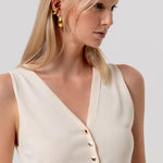 Gilet slim con bottoni - Fracomina FR26SJ5011K52401 B59 FRACOMINA 