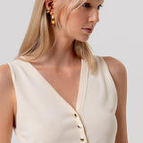 Gilet slim con bottoni - Fracomina FR26SJ5011K52401 B59 FRACOMINA 