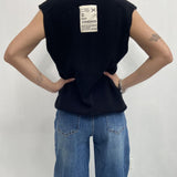 Gilet scollo a V CBGL4734 NERO OFELIA 