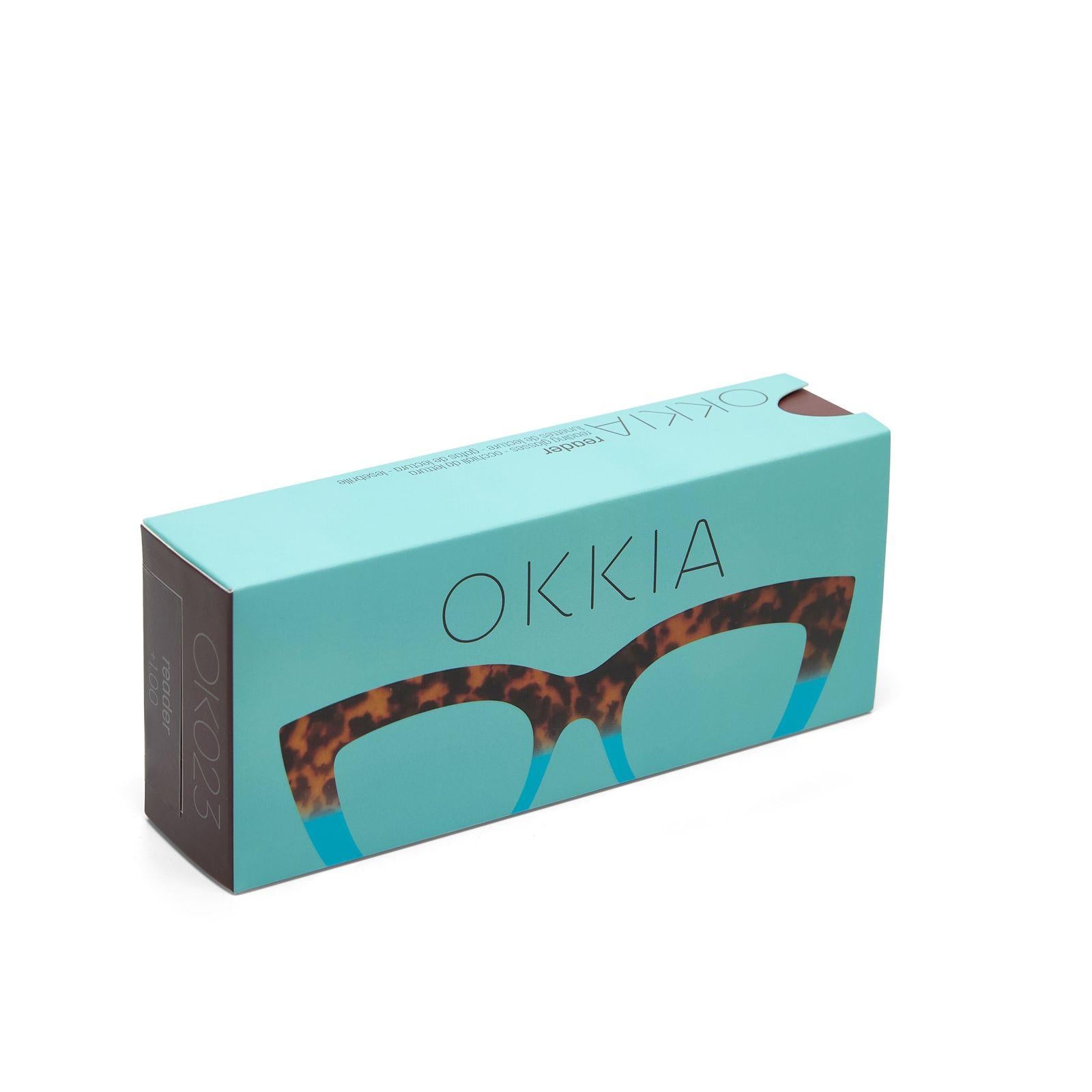 Occhiale da lettura Claudia OK023HB AZZURRO OKKIA 
