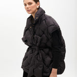 Gilet trapuntato con cintura MF2501006 00N MAITE 