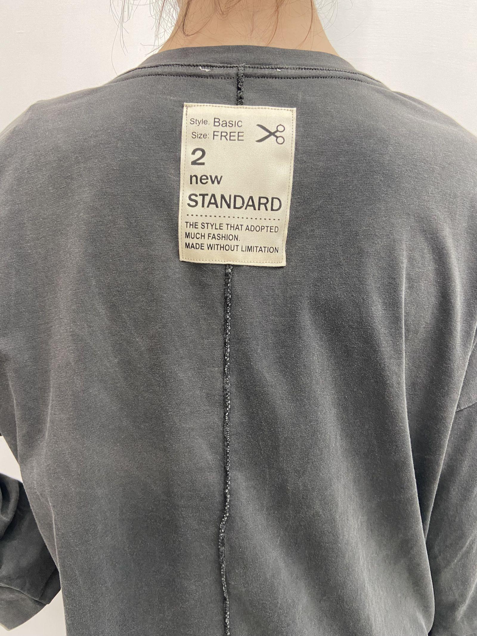 T-shirt scollo a V 2831 ANTRACITE OFELIA 