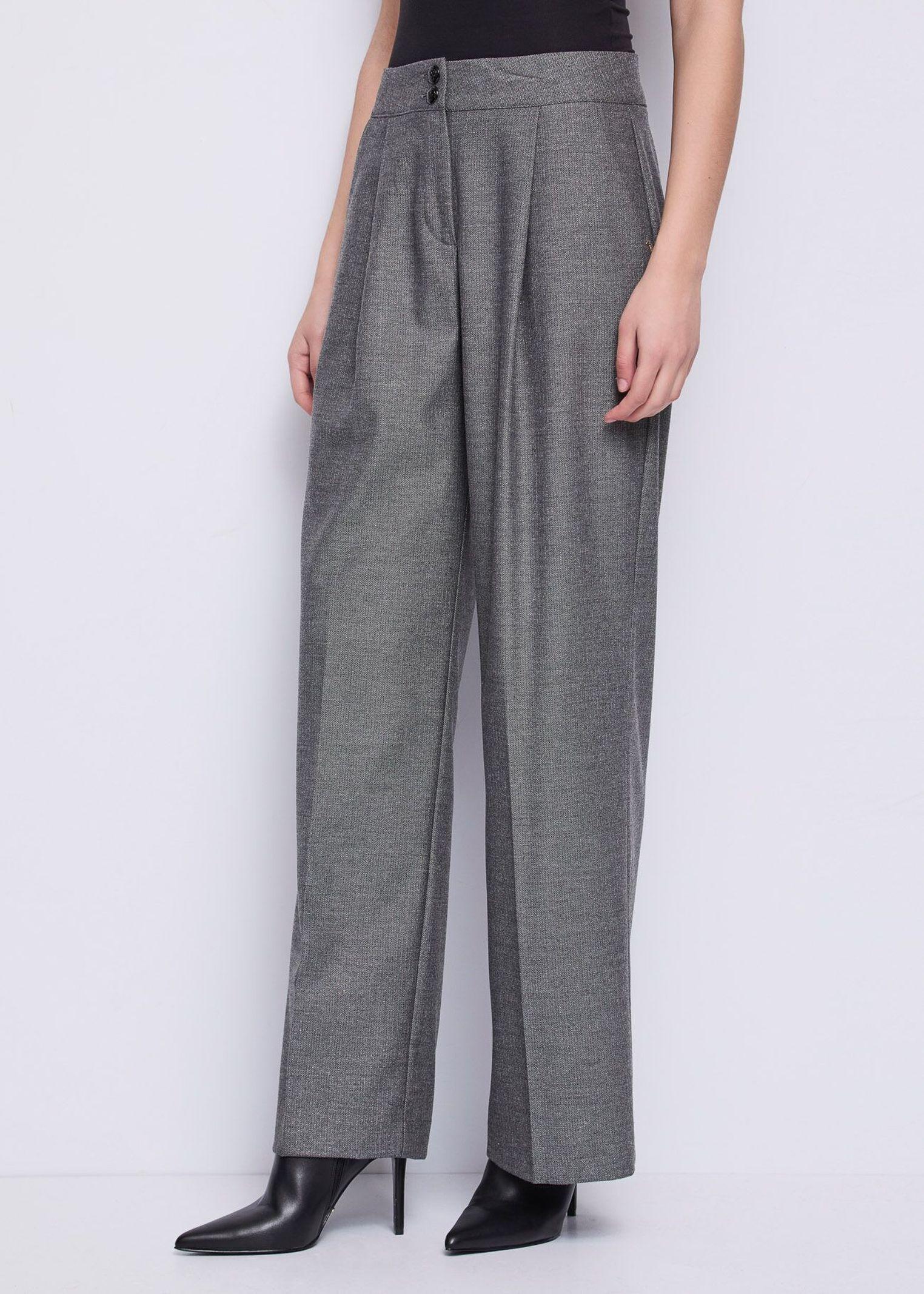 Pantalone chevron con piega - Gaudi 521FD25006 521052-01 GAUDI' 