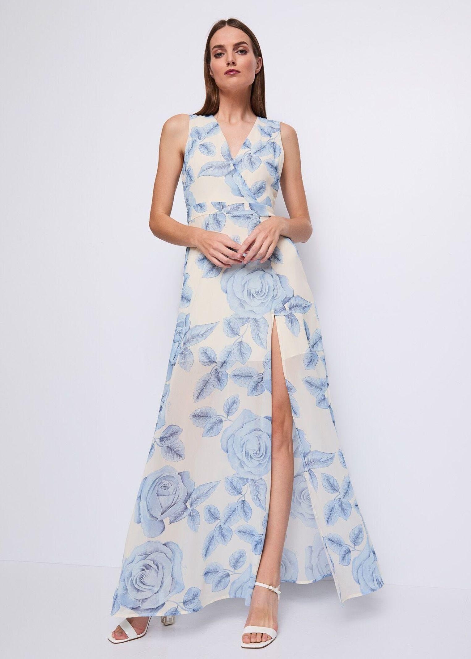 Abito lungo stampa floreale 511FD15013 51104702 GAUDI' 