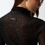 Maglia con micro paillettes 105821A2PM Z99 PINKO 