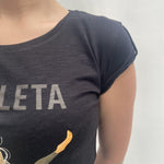 T-shirt Io Atleta IOATLETA NERO OFELIA 