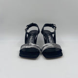 Sandalo punta squadrata - Lella Baldi LT295 NERO LELLA BALDI 