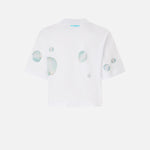 T-shirt con stampa e applicazioni 105704A2UG Z05 PINKO 