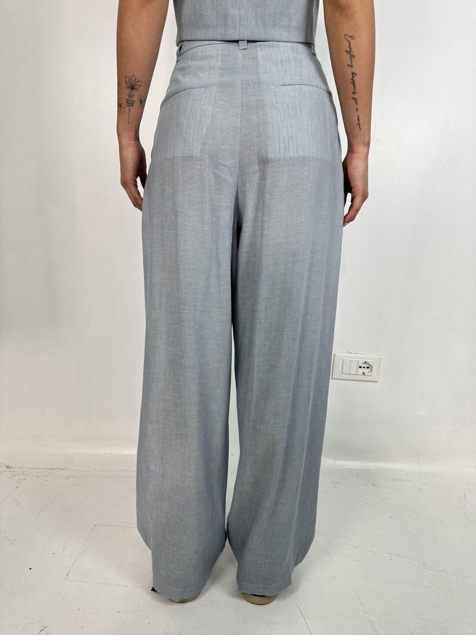 Pantalone con pieghe - Eleh SS260308 CELESTE ELEH 