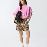 Felpa cropped girocollo 106341A33M Q48 PINKO 