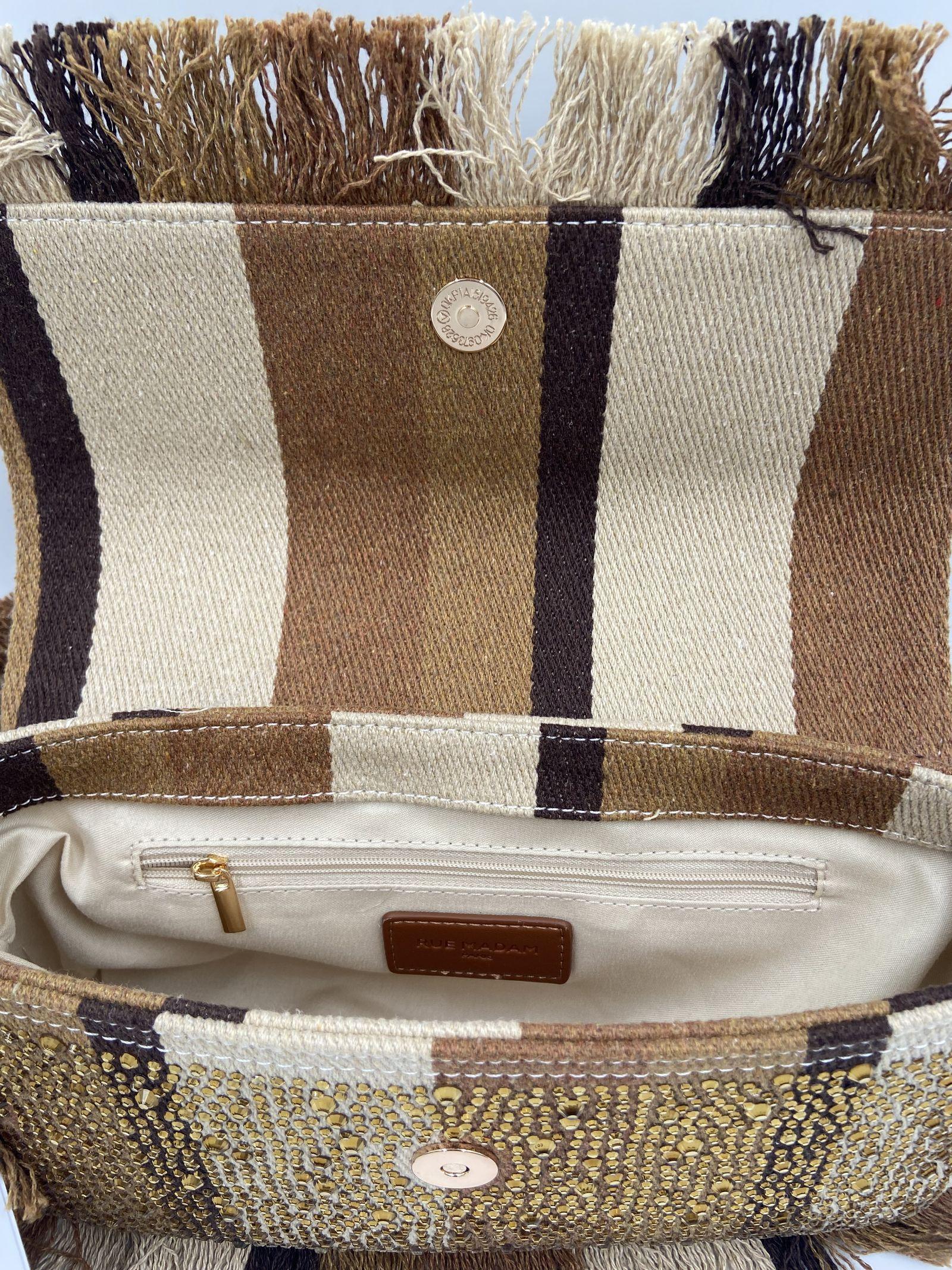Borsa Casablanca Shoulder Riga - Rue Madam Paris CASABLANCASHOULDER RIGAMARRONE RUE MADAM PARIS 
