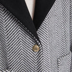 Cappotto spigato bottone unico 521BD35027 525012-01 GAUDI' 