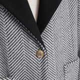 Cappotto spigato bottone unico 521BD35027 525012-01 GAUDI' 