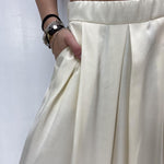 Gonna in raso con pieghe - Ofelia SK1027 PANNA OFELIA 