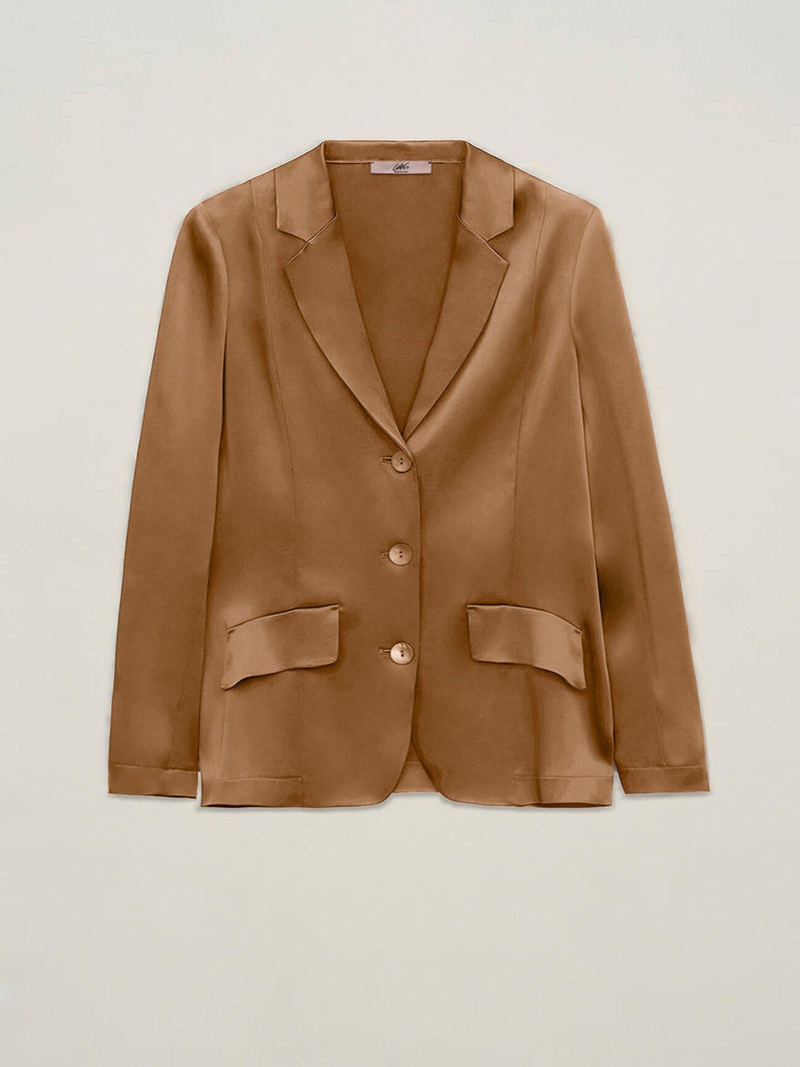 Giacca monopetto in satin IROM12 D1 23 CARLA G. 