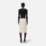 Gonna bi-color in doppio crepe GOS0156E2 EF1 ELISABETTA FRANCHI 