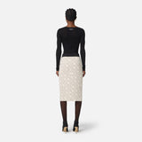 Gonna bi-color in doppio crepe GOS0156E2 EF1 ELISABETTA FRANCHI 