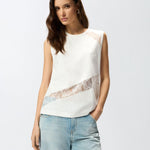 Top in pizzo 106291A335 Z05 PINKO 