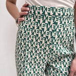 Pantalone stampa geometrica logata - Elisabetta Franchi PA00826E2 AT5 ELISABETTA FRANCHI 