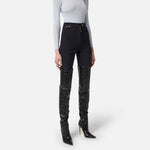 Pantalone con zip - Elisabetta Franchi PA10856E2 110 ELISABETTA FRANCHI 