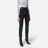 Pantalone con zip - Elisabetta Franchi PA10856E2 110 ELISABETTA FRANCHI 