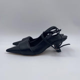 Sandalo slingback in pelle