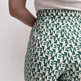 Pantalone stampa geometrica logata - Elisabetta Franchi PA00826E2 AT5 ELISABETTA FRANCHI 