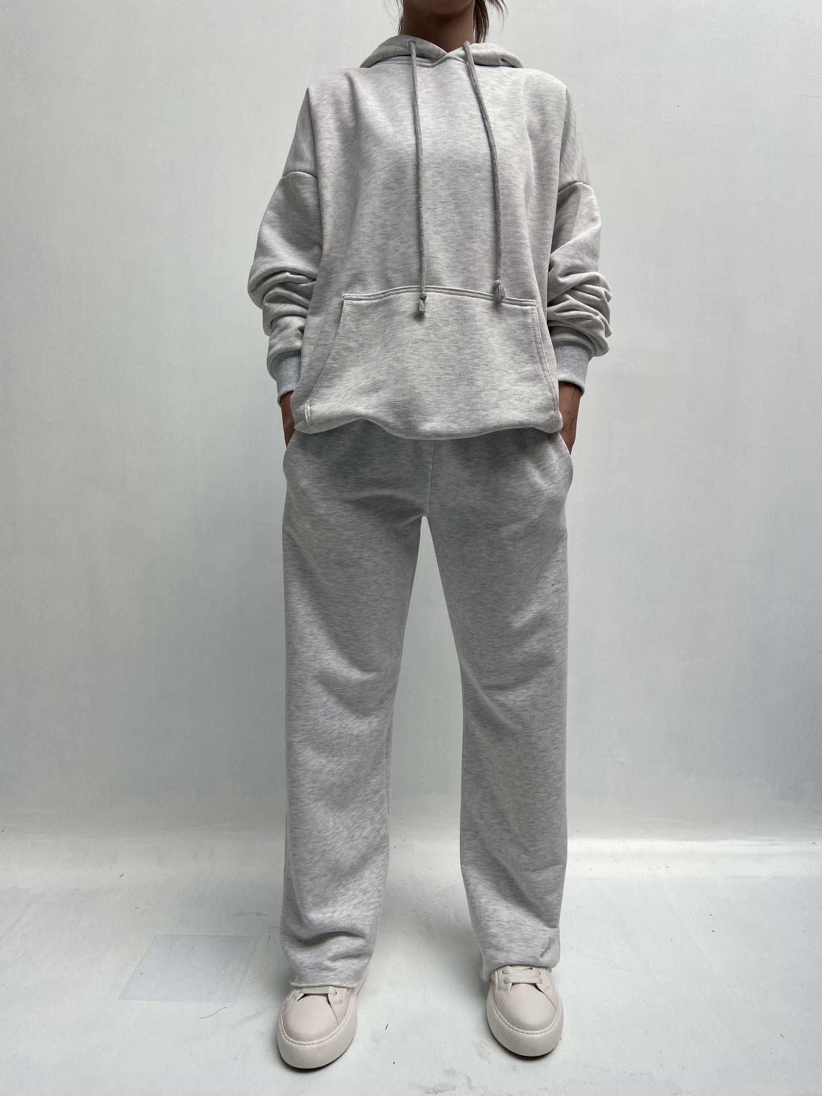Felpa con cappuccio A1266 GRIGIO OFELIA 