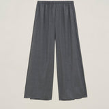 Pantalone largo in garza di lana