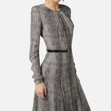 Abito con stampa pitone - Elisabetta Franchi AB88057E2 110 ELISABETTA FRANCHI 