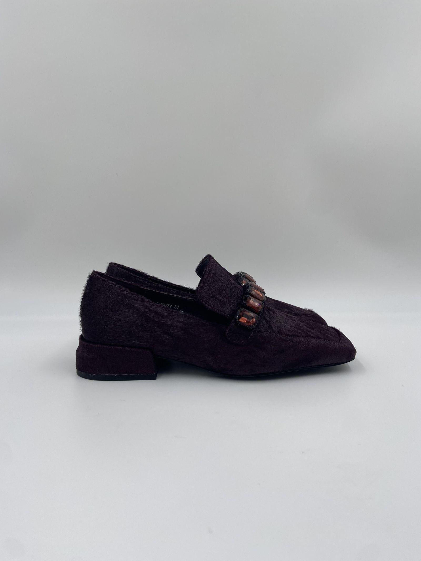 Mocassino in cavallino PJ602Y VIOLA JEANNOT 