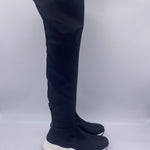 Stivale bicolor sopra al ginocchio 79091 NERO JEANNOT 