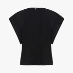 T-shirt con frange e strass T189CU MA001 MANILA GRACE 