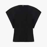 T-shirt con frange e strass T189CU MA001 MANILA GRACE 