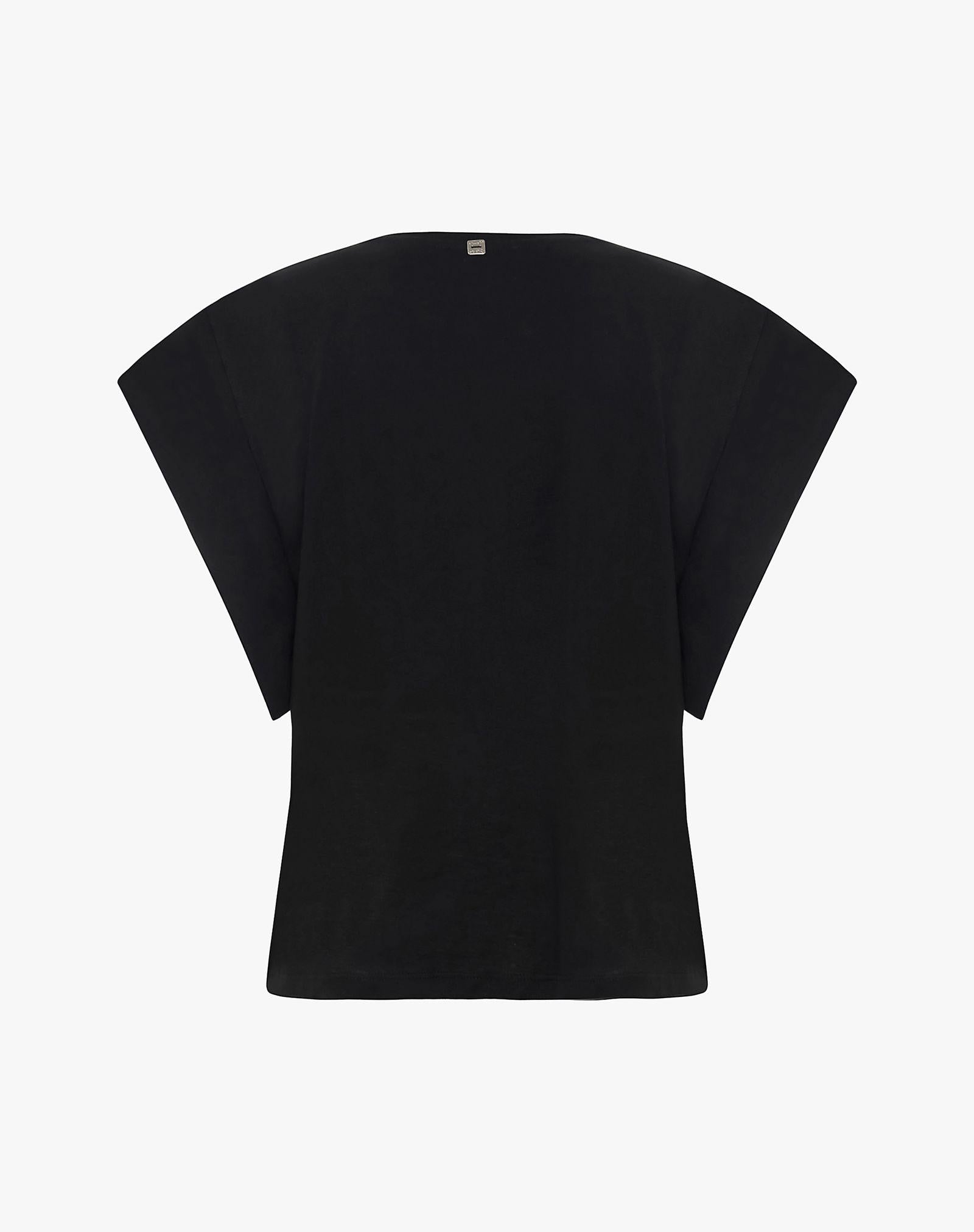 T-shirt con frange e strass T189CU MA001 MANILA GRACE 