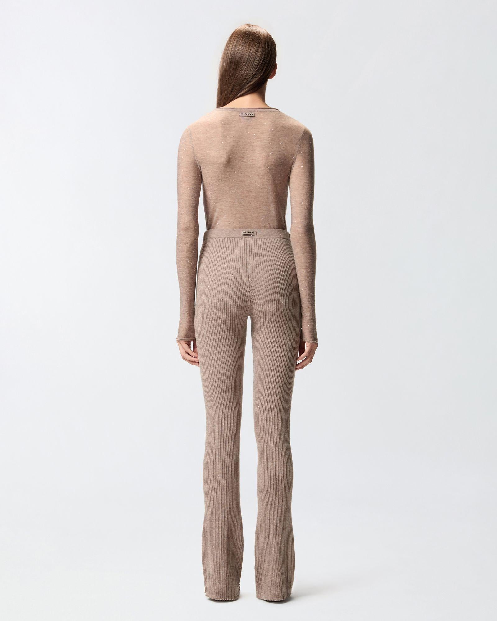 Maglia con paillettes 105398A2PM D23 PINKO 