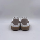 Sneakers in pelle e crosta con logo