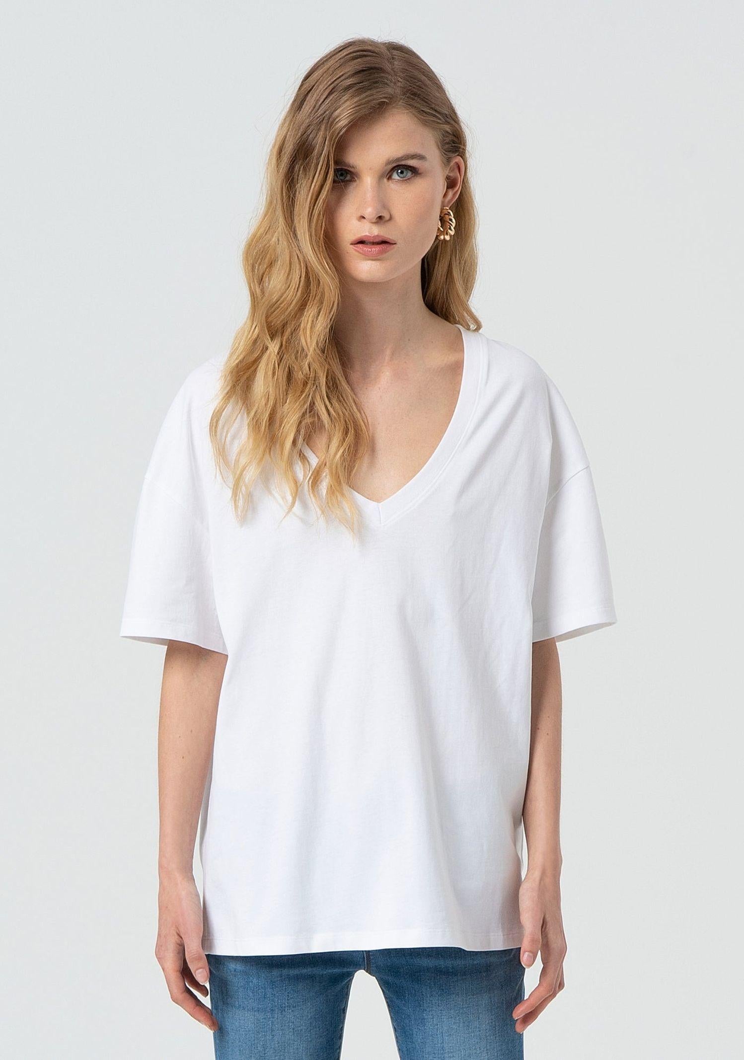 T-shirt over in jersey FP25ST3015J48001 278 FRACOMINA 