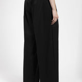 Pantalone largo in popeline
