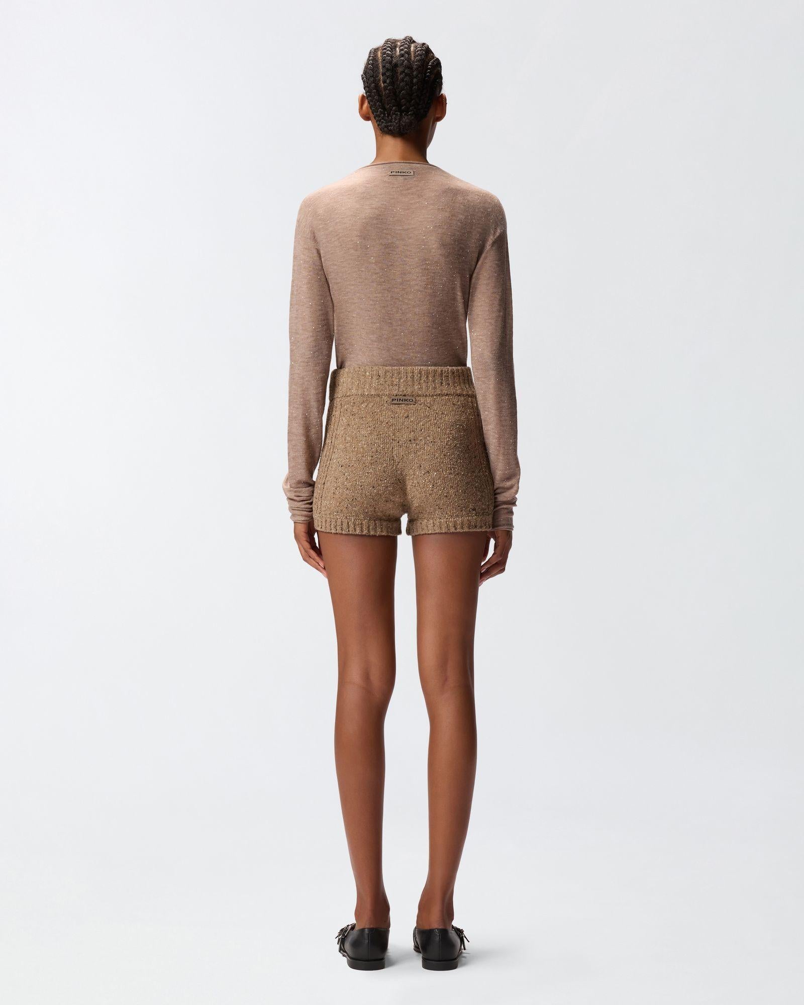 Maglia con paillettes 105400A2PM D23 PINKO 