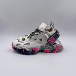Sneakers bianco grigio e fucsia 033 1050BIANCO CLJD 