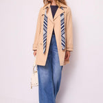 Jeans wide leg con foulard stampato - Gaudi 511BD26009 00 GAUDI' 