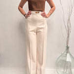 Pantalone con charms - Elisabetta Franchi PA01221E2 193 ELISABETTA FRANCHI 
